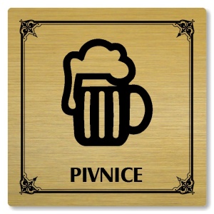 Pivnice, 148x148mm, zlatá, Nebraska